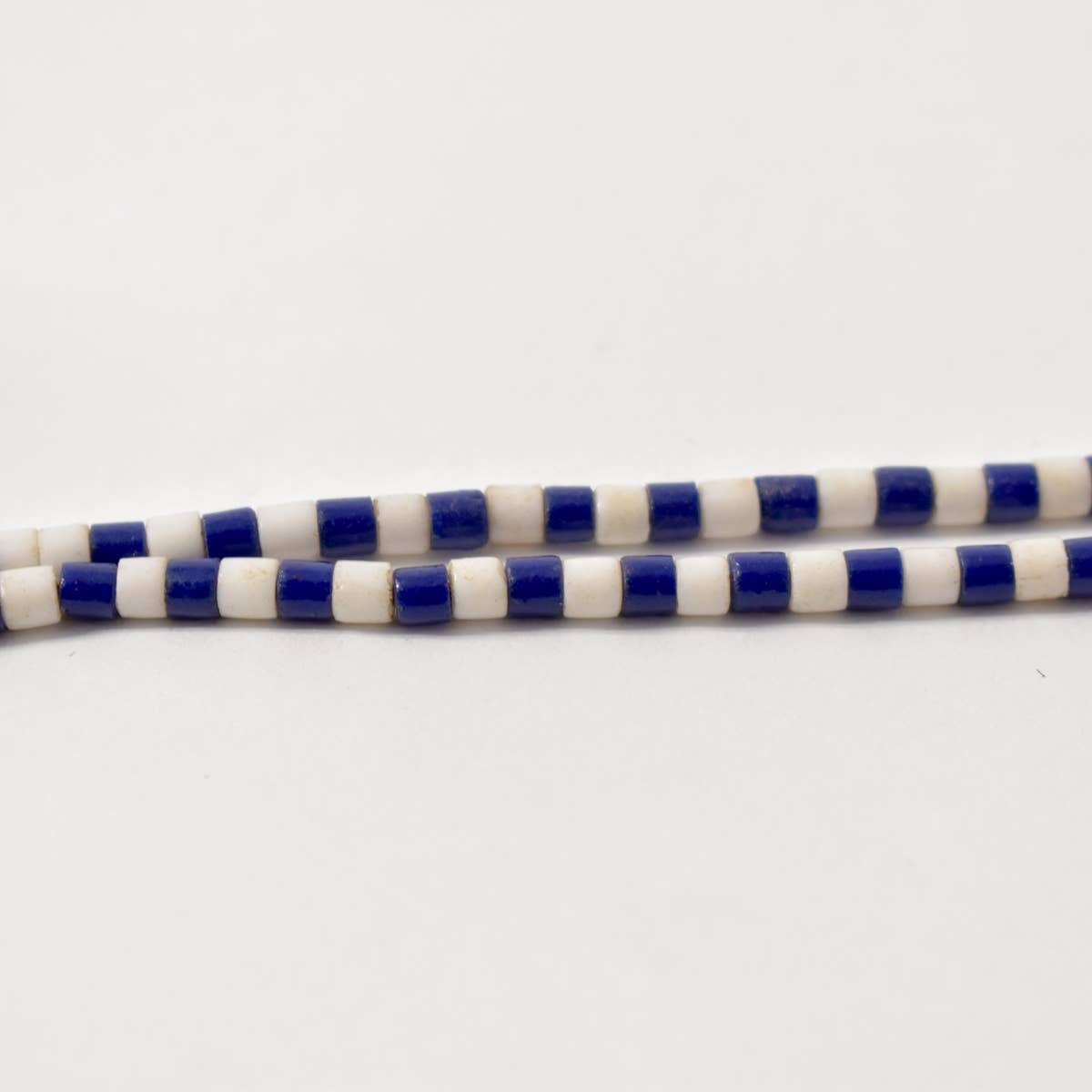 Navy and White Beads