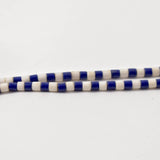 Navy and White Beads