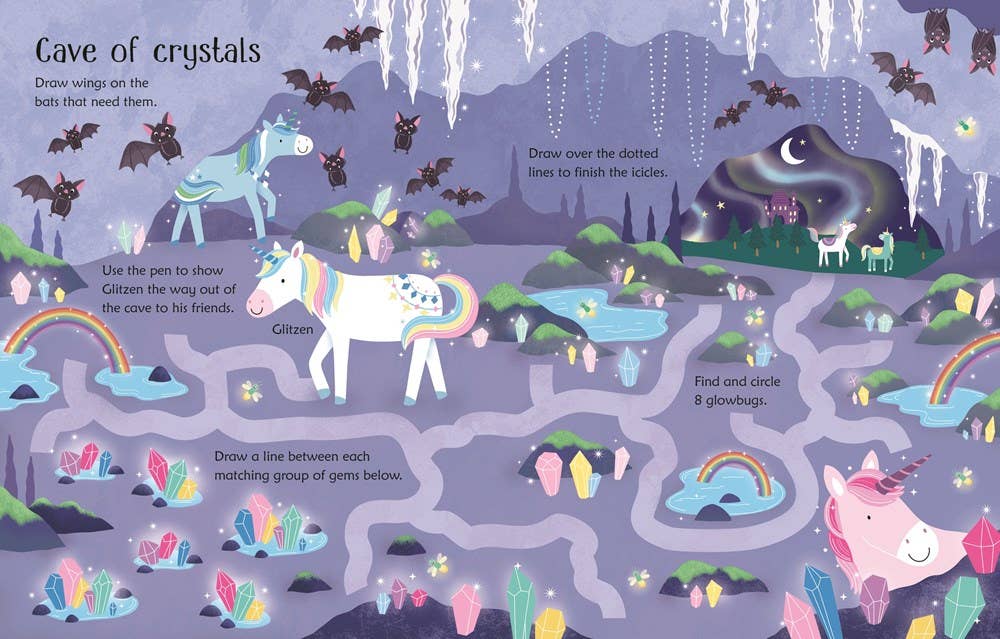 Wipe-Clean Unicorn Activities : Usborne