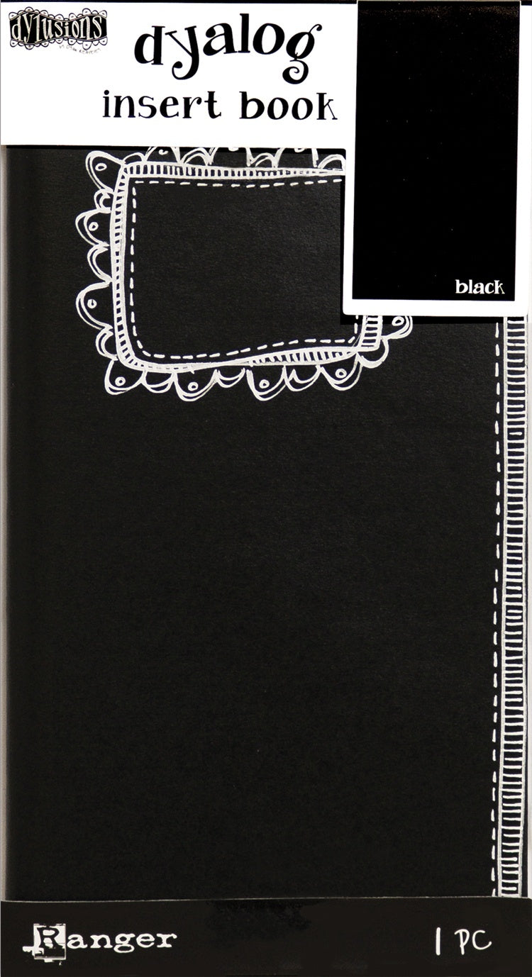 Dyan Reaveley's Dylusions Dyalog Insert Book 4.375"X8.25"-Black #2