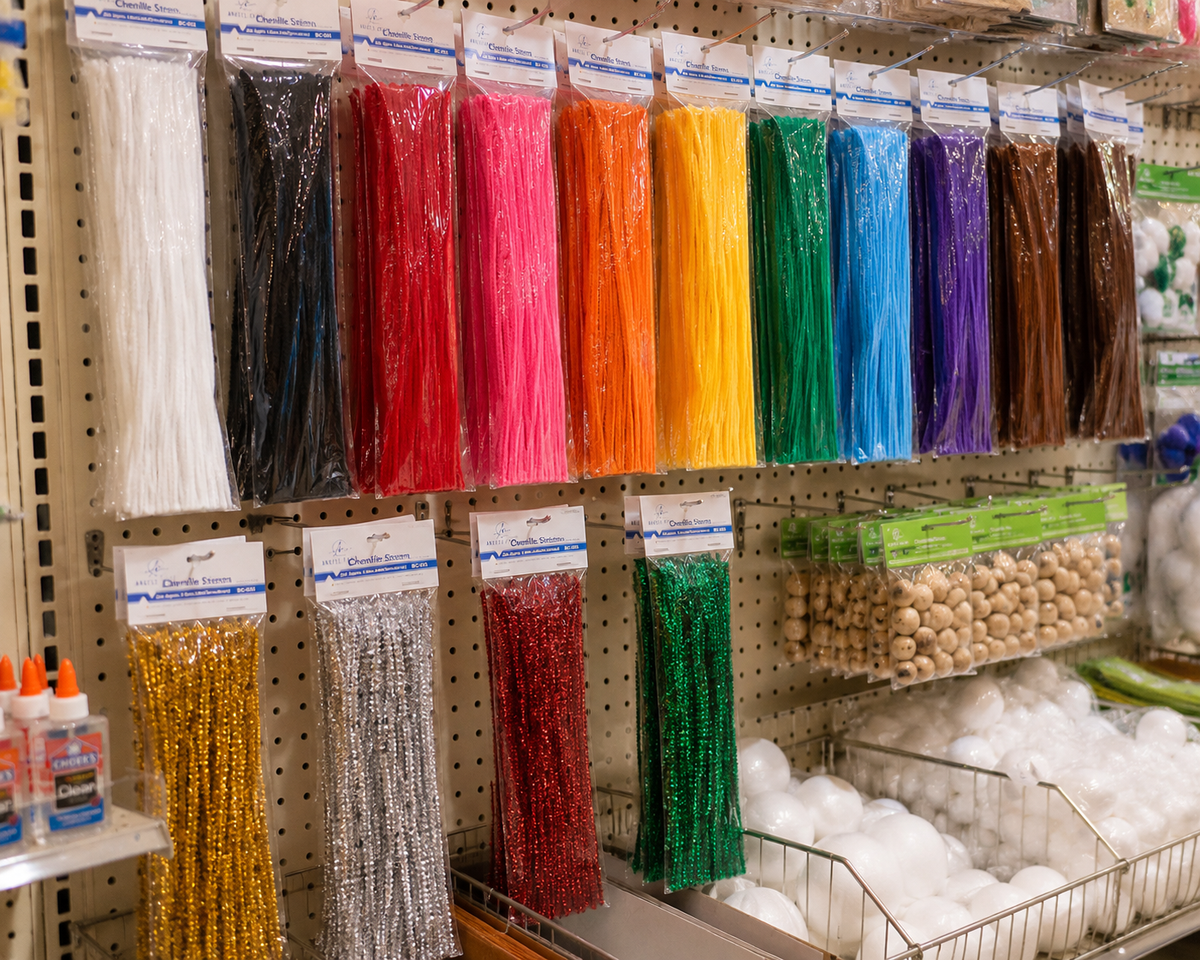Chenille Stems, 25ct, 14 Color Options