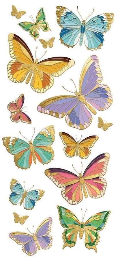 Butterflies Faux Enamel Sticker