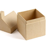 Premade Paper Mache House Gift Box -3-3/4" x 3-3/4" x 6-1/4"