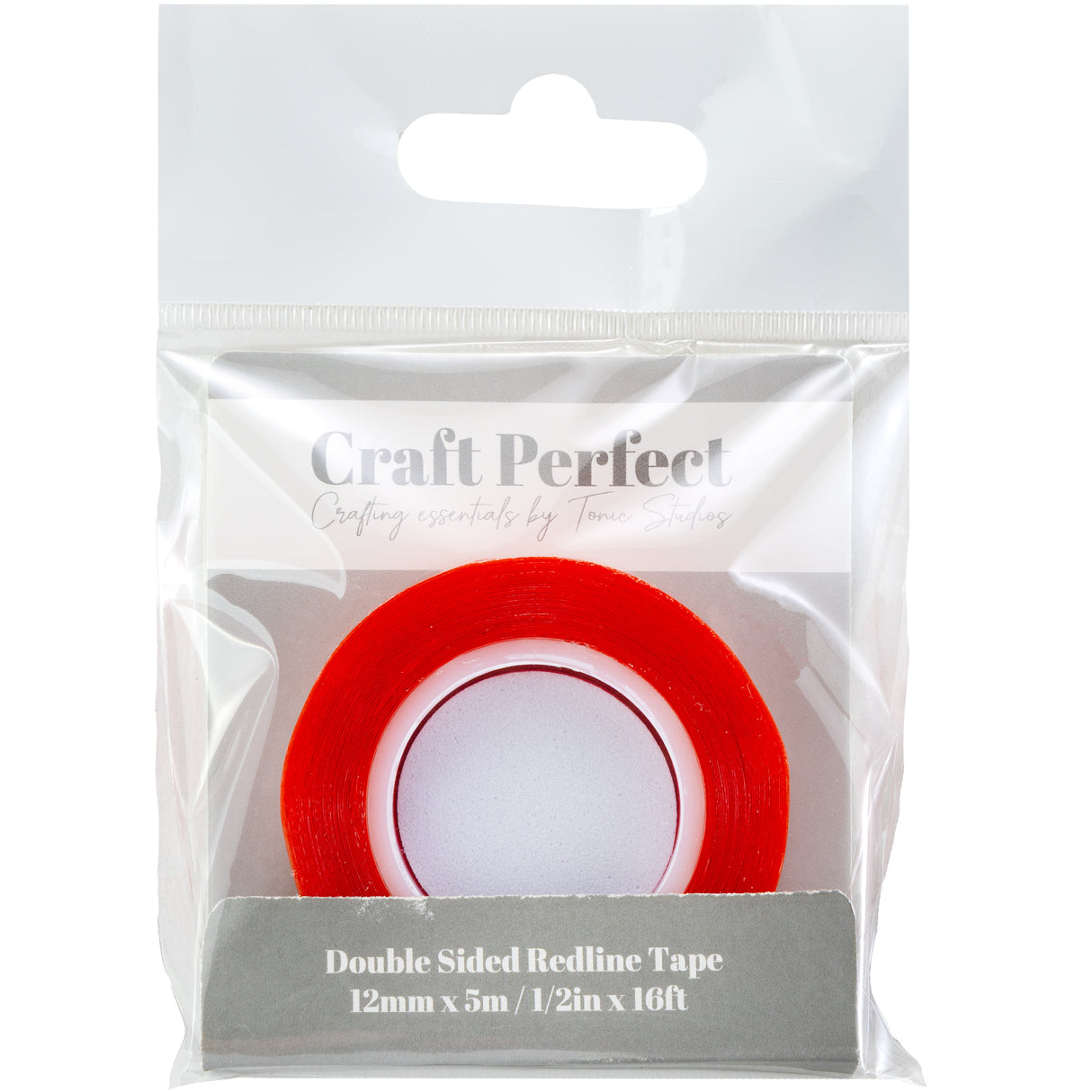 Craft Perfect Redline Tape .47"X5.5yds-Clear