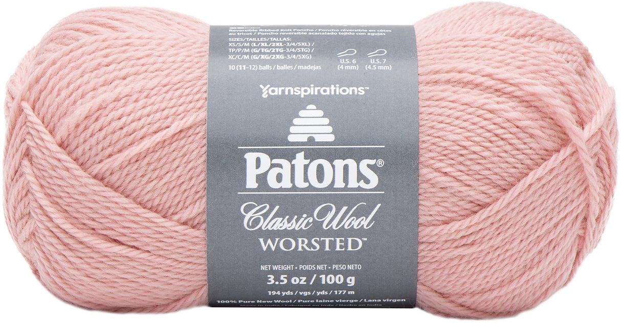 Patons Classic Wool Yarn-Blush