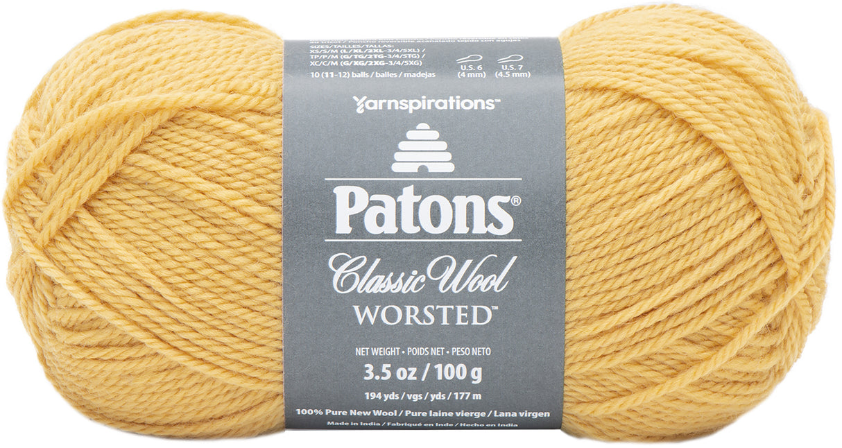 Patons Classic Wool Yarn-Sunshine
