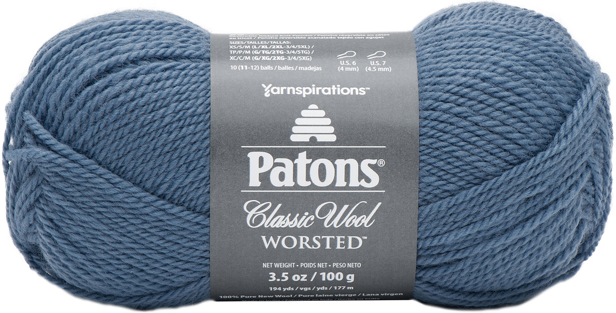 Patons Classic Wool Yarn-Country Blue