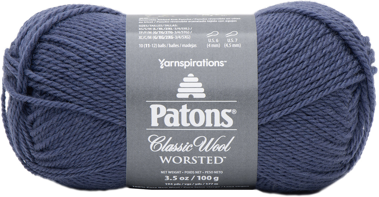 Patons Classic Wool Yarn-Indigo