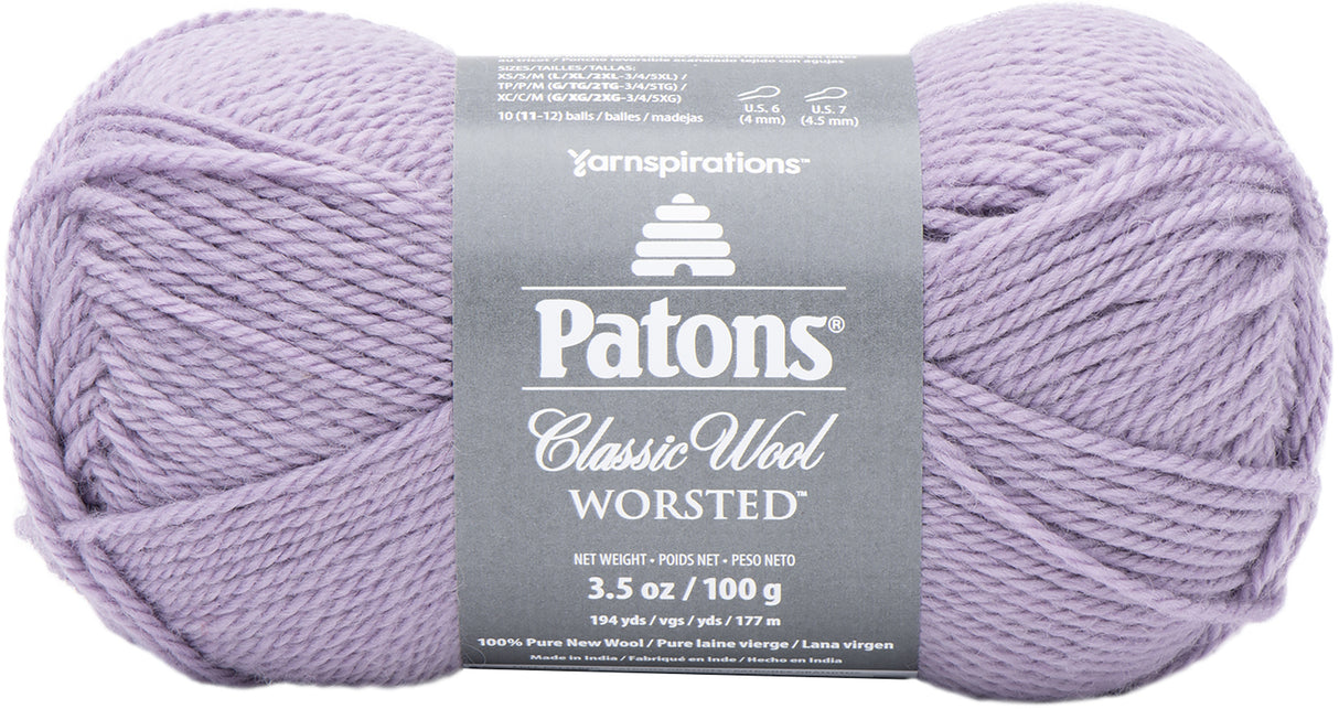 Patons Classic Wool Yarn-Lavender
