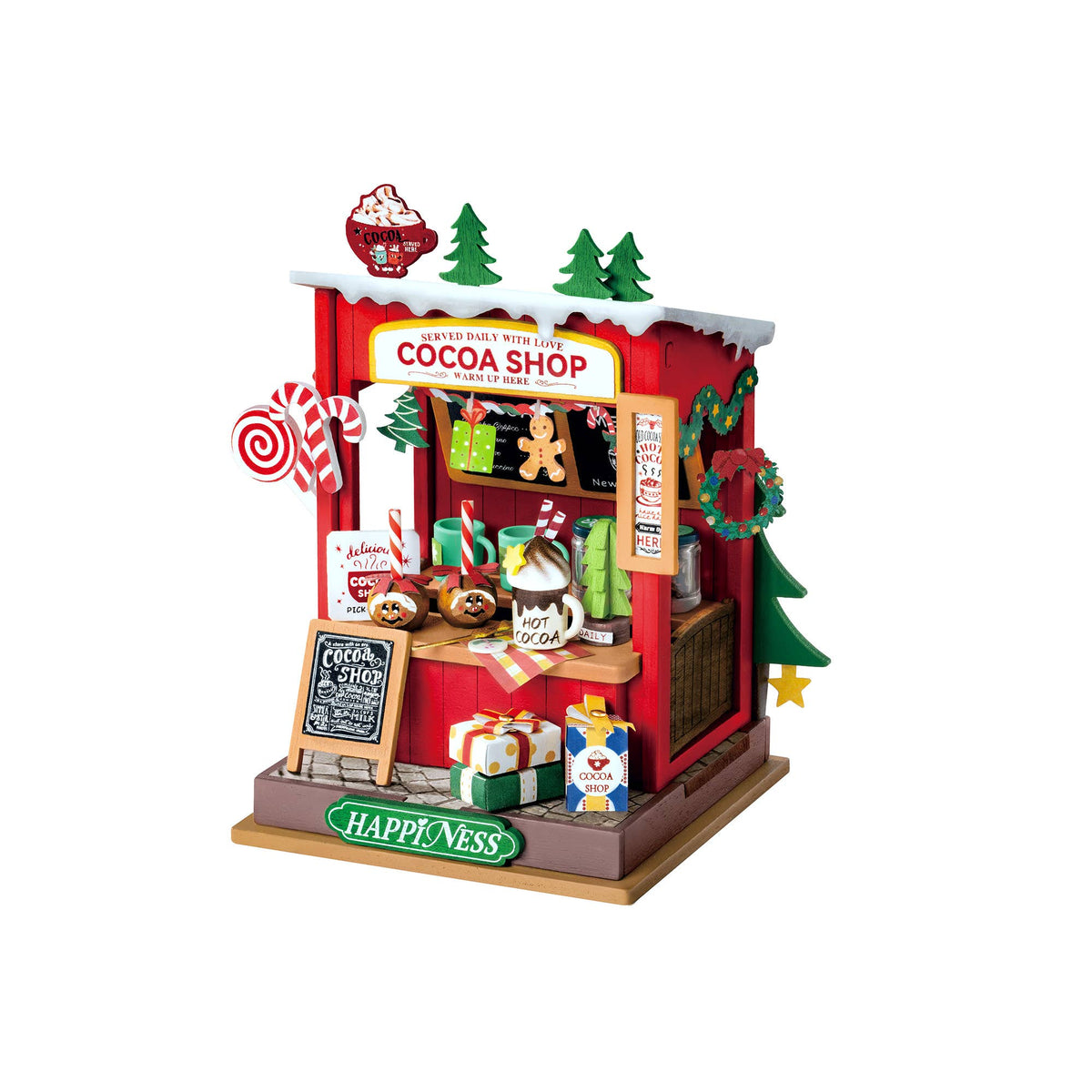 DIY Miniature House Kit: Cocoa Shop