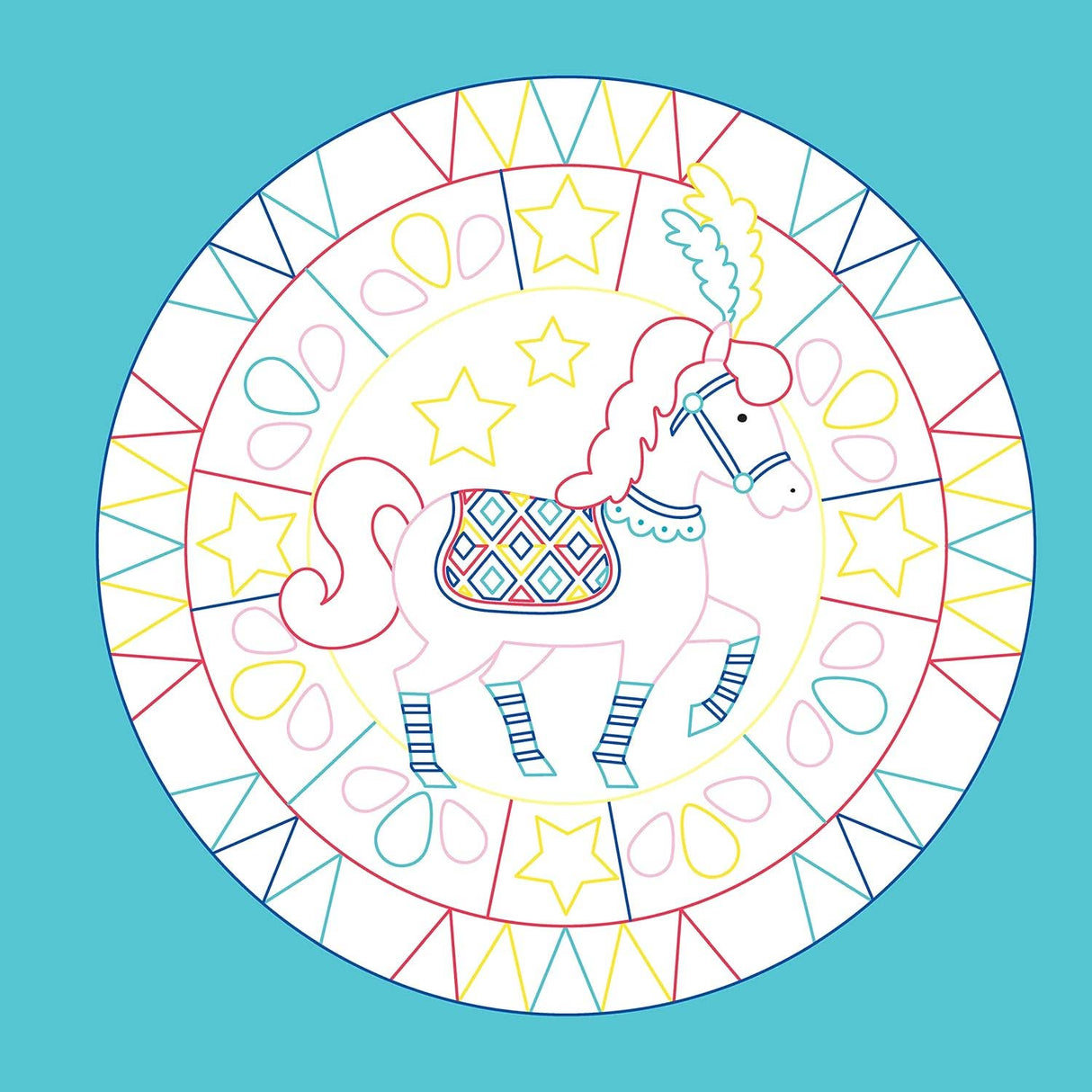 Happy Horse Coloring Book for Kids