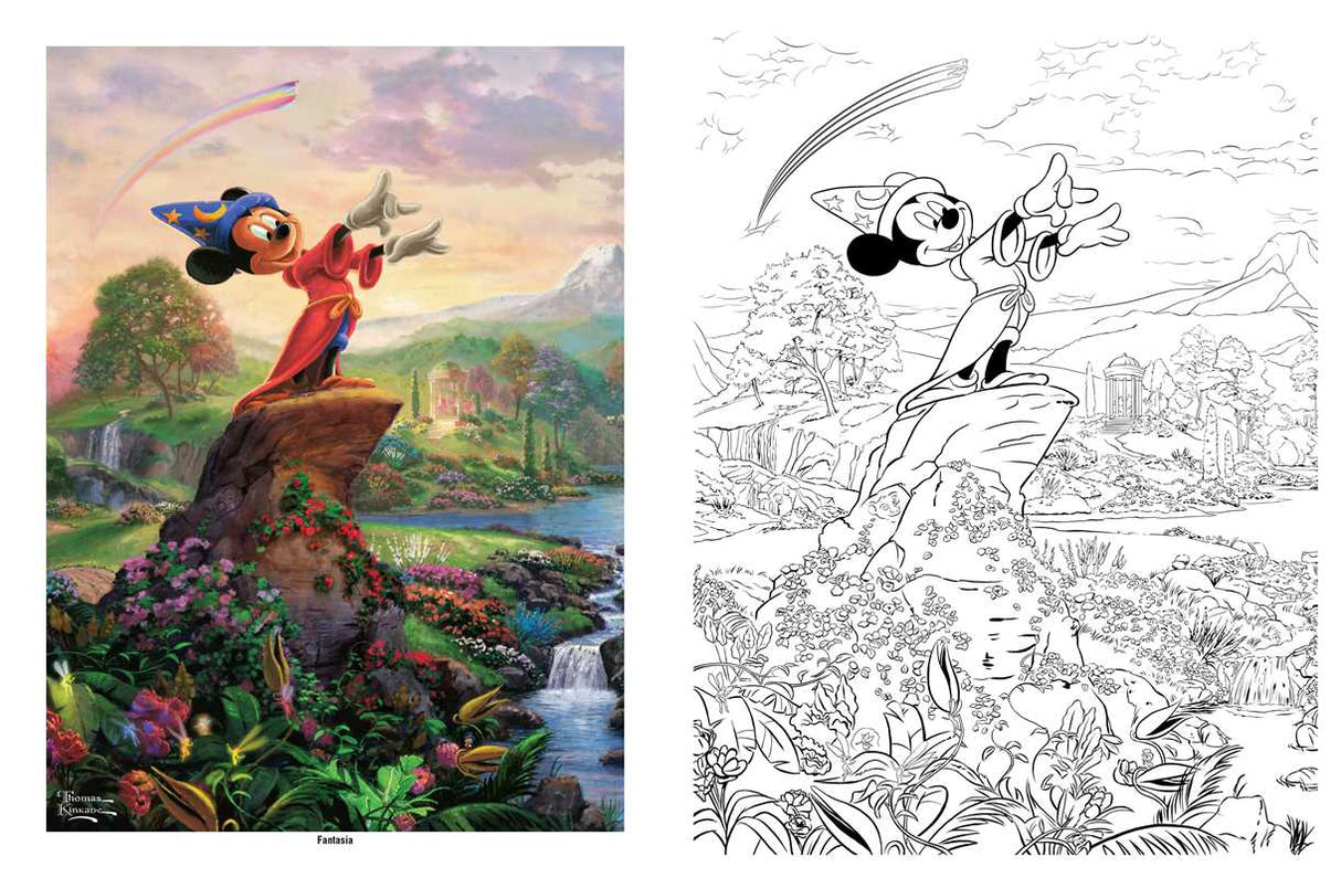 Disney Dreams Collection Thomas Kinkade Studios Coloring Book by Thomas Kinkade