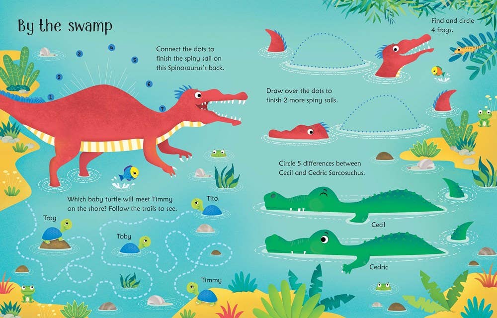 Wipe-Clean Dinosaur Activities : Usborne