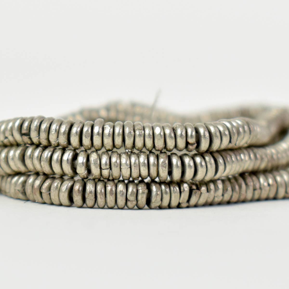 Silver Heishi Beads