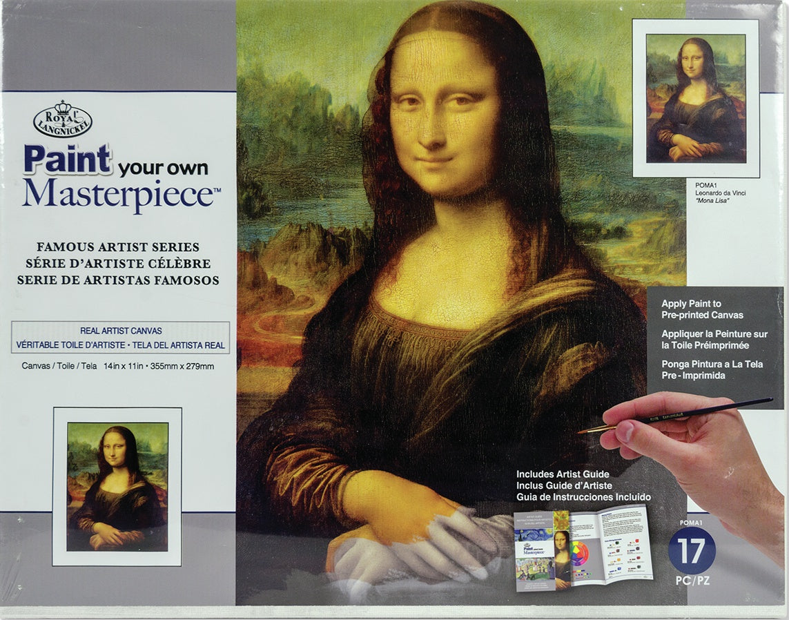 Royal & Langnickel(R) Paint Your Own Masterpiece 11"X14"-Mona Lisa