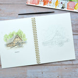 Watercolor workbook, Virginia Themed Watercoloring book