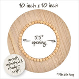 Bucilla® Wood Embroidery Hoop Frame -  6” Beaded Circle