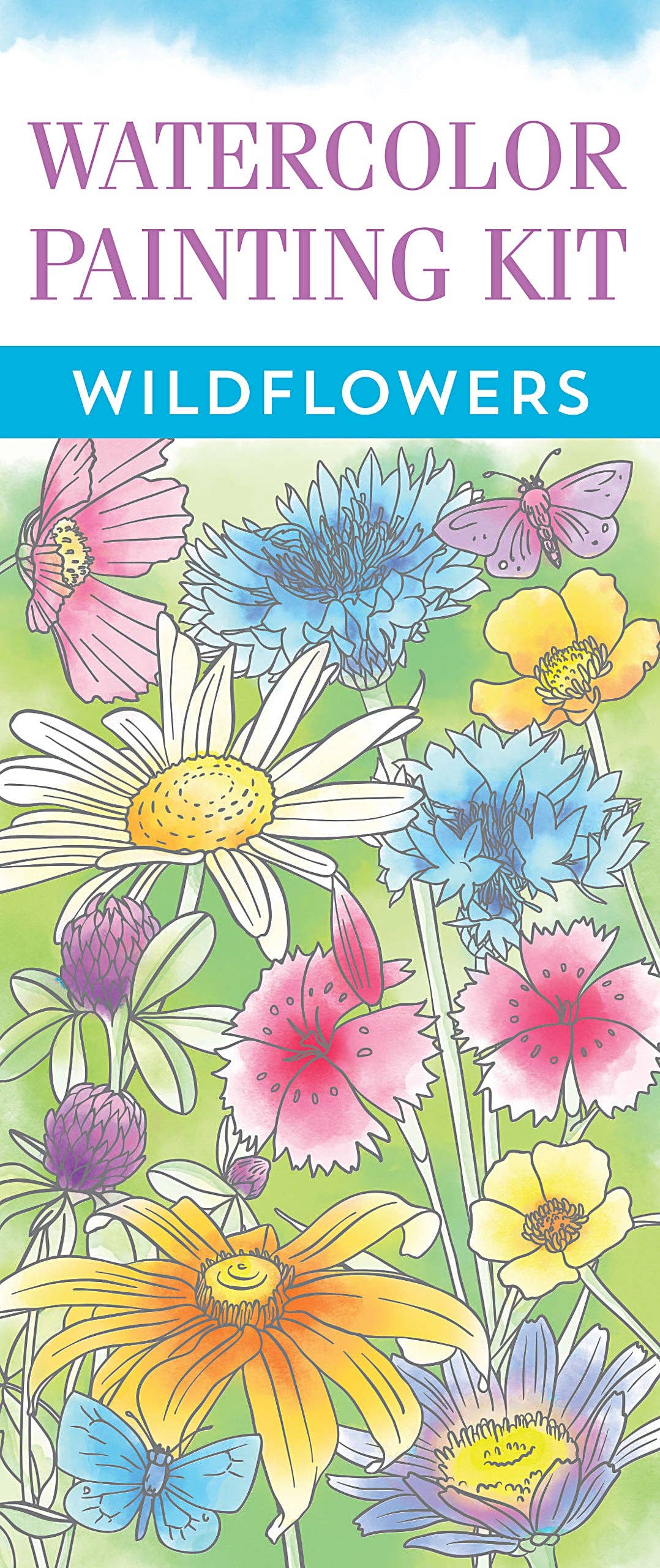 Wildflowers Watercolor Painting Kit