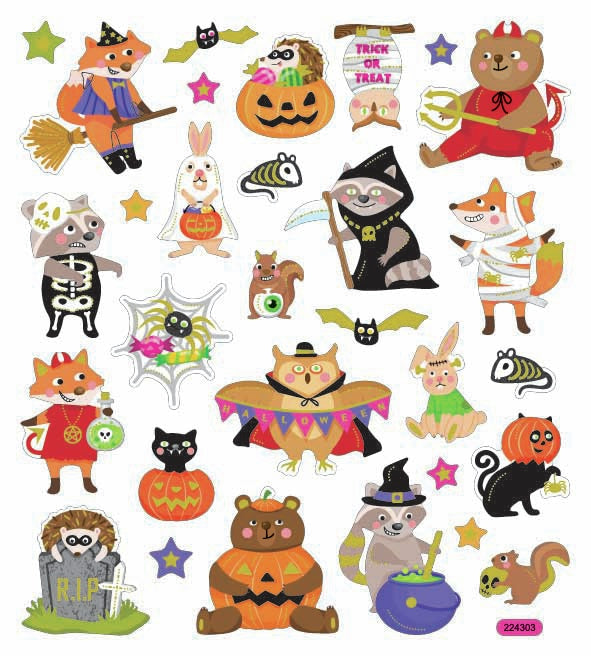 Sticker King Stickers-Halloween Critters