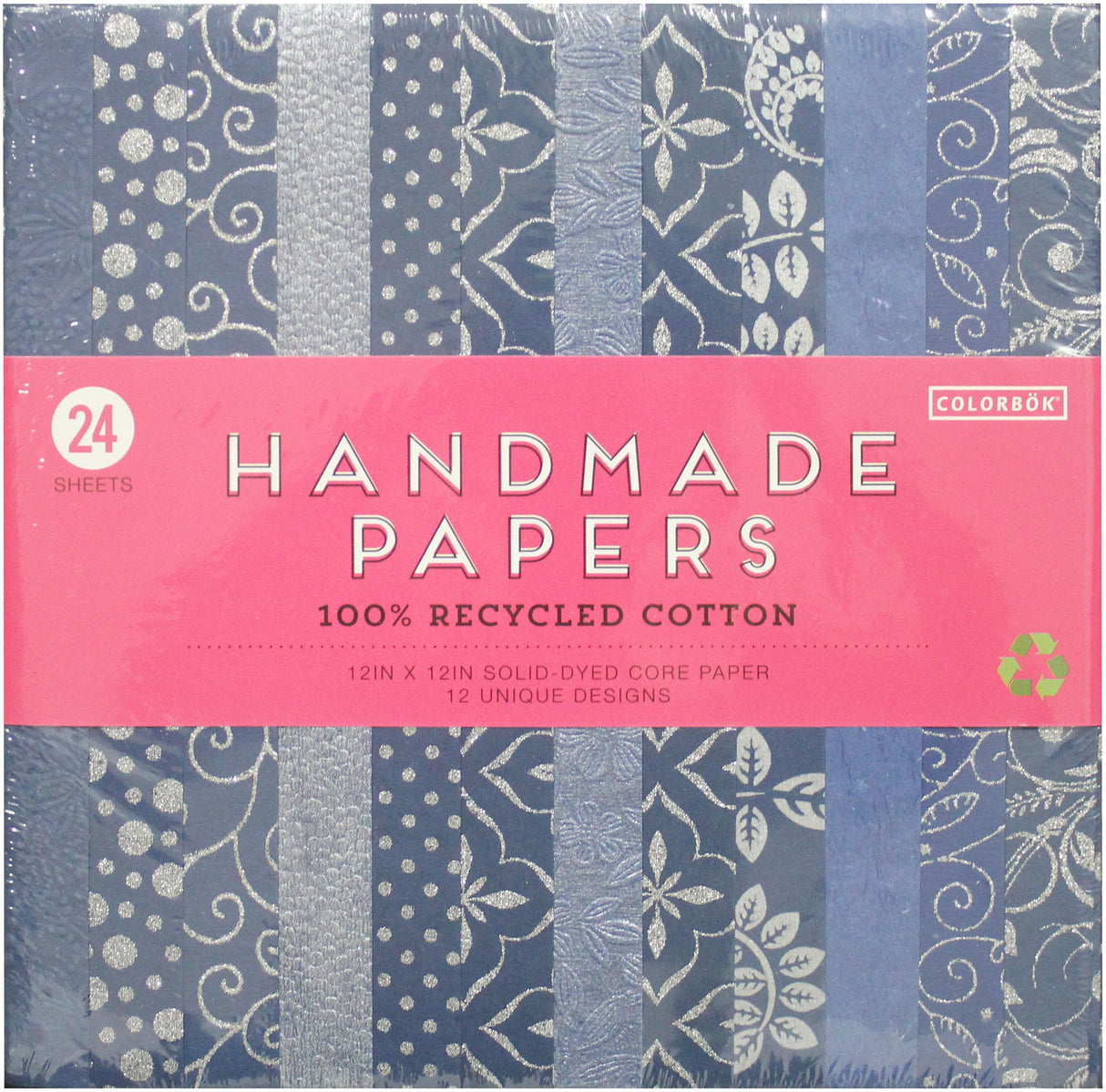 Colorbok Handmade Cardstock Pad 12"X12" 24/Pkg-Blue