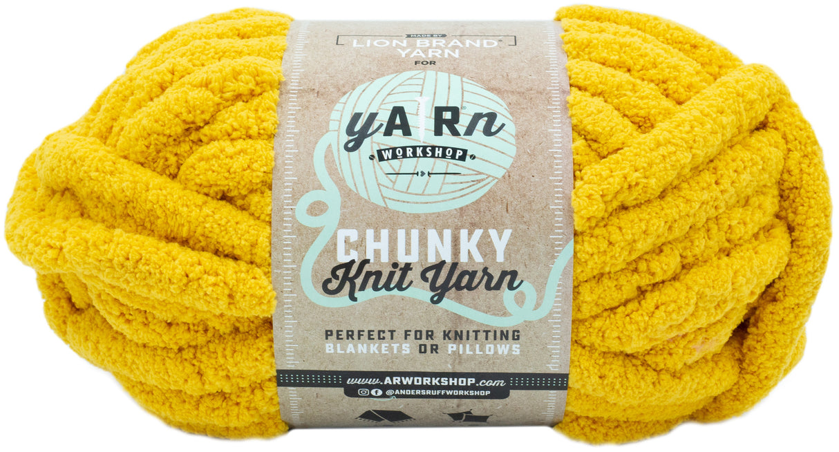 Lion Brand AR Workshop Chunky Knit Yarn-Mustard Seed