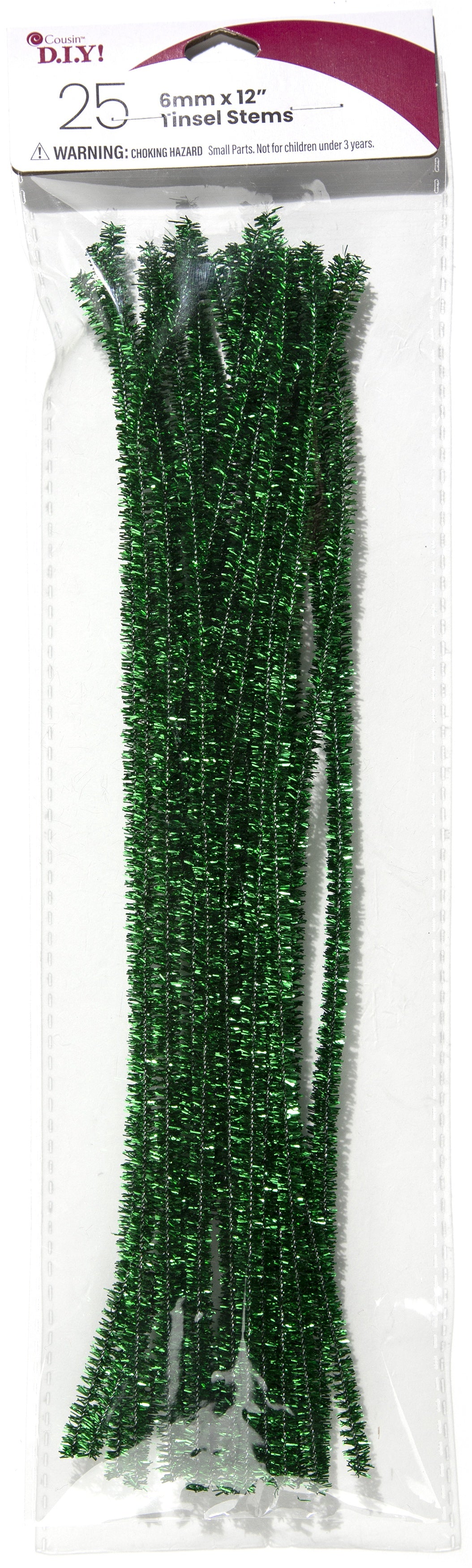 CousinDIY Tinsel Stems 6mmx12" 25/Pkg-