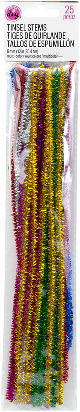 CousinDIY Tinsel Stems 6mmx12" 25/Pkg-