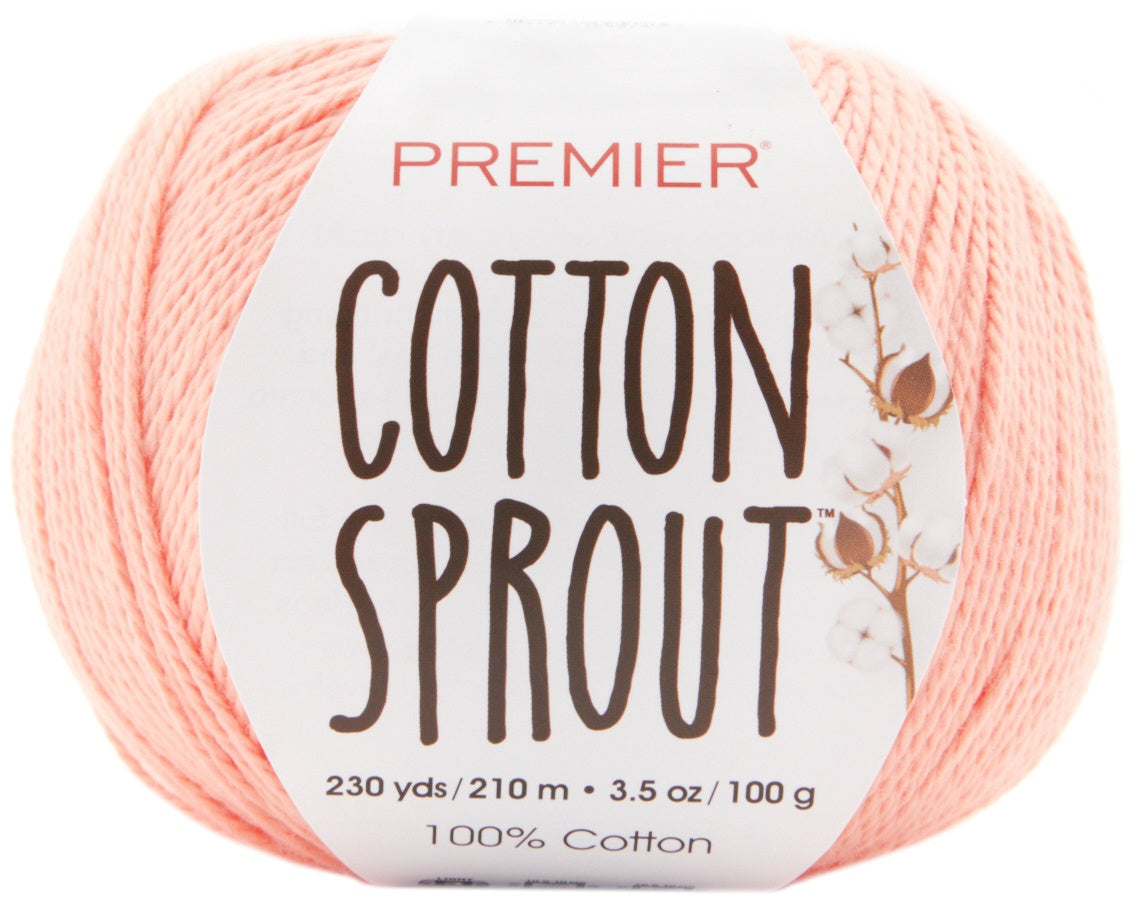 Premier Yarns Cotton Sprout Yarn-Peach