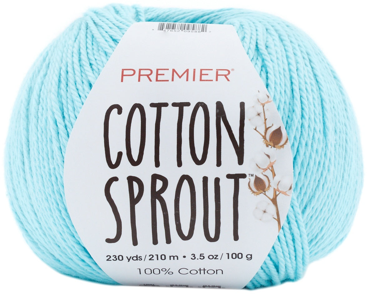 Premier Yarns Cotton Sprout Yarn-Aqua