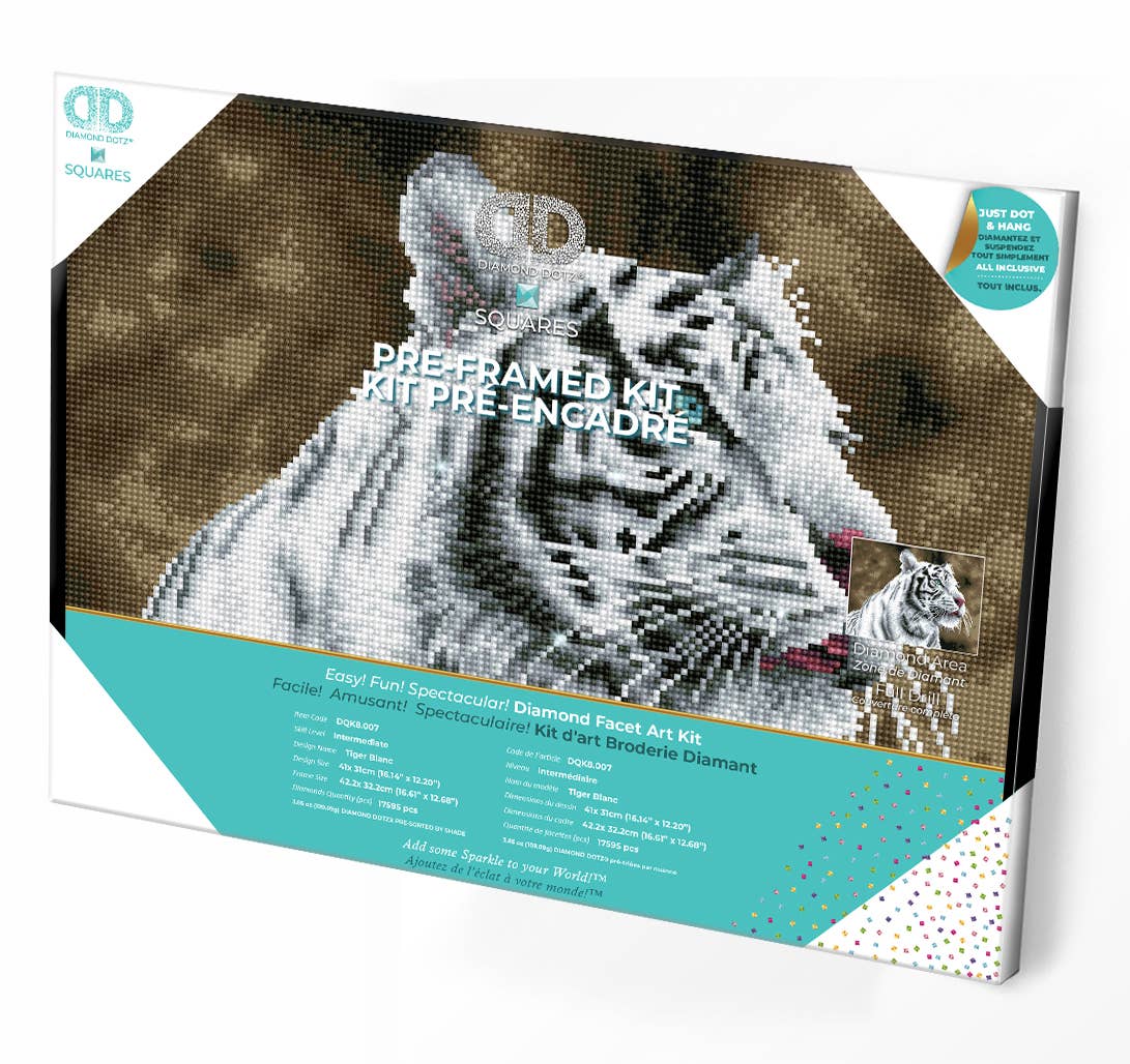 Tigre Blanc (Framed Square)