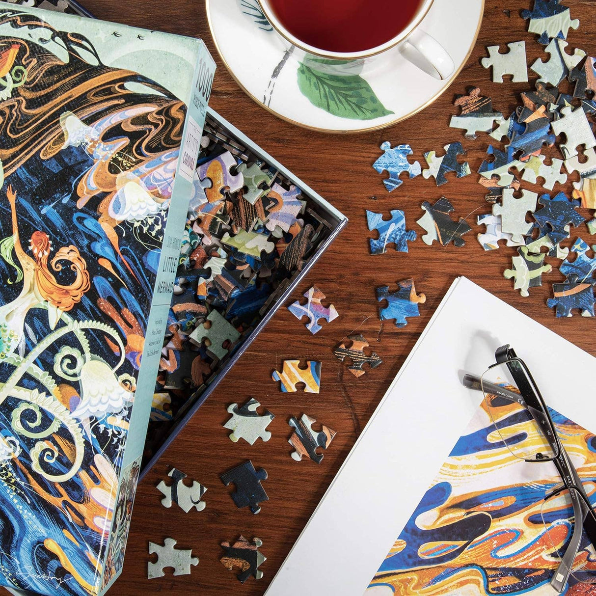 Artist's Canvas: Little Mermaid  1000 Piece Jigsaw Puzzle