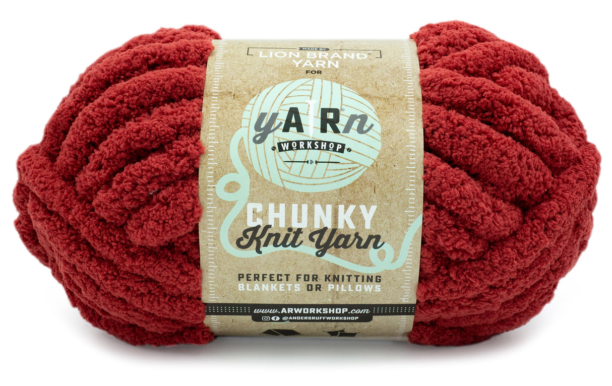 Lion Brand AR Workshop Chunky Knit Yarn-Sangria