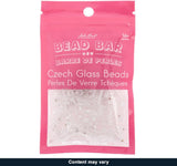 Czech Seed Bead 50g, Crystal & Crystal AB