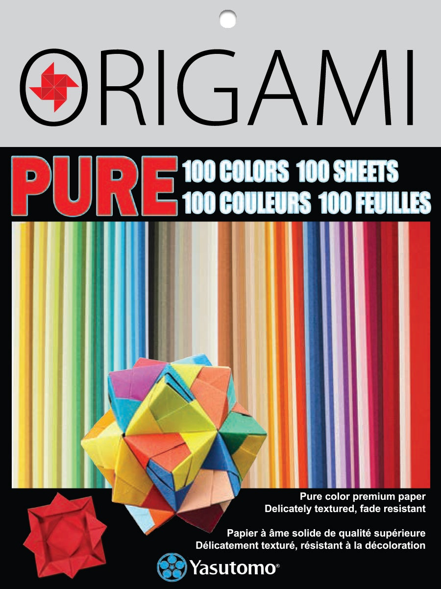 Yasutomo PURE Origami Paper 3" 100/Pkg-100 Colors