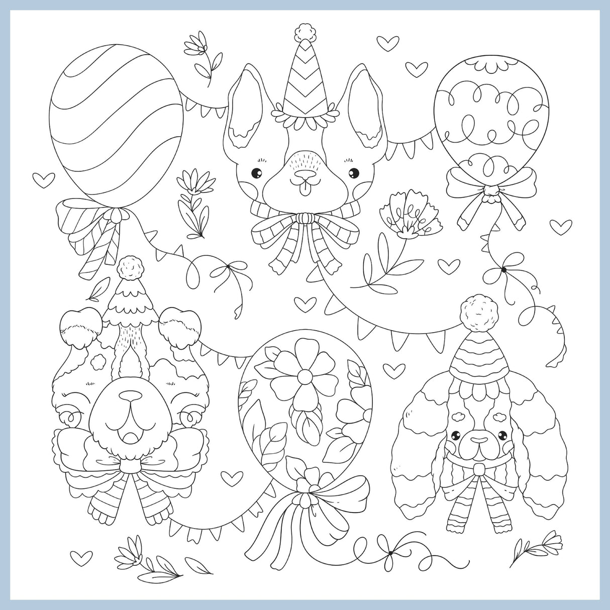 So Many Cute Animals! Sweet & Whimsical Scenes to Color