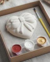 DIY Plaster Heart Paint Kit | Handmade Gift Craft Set