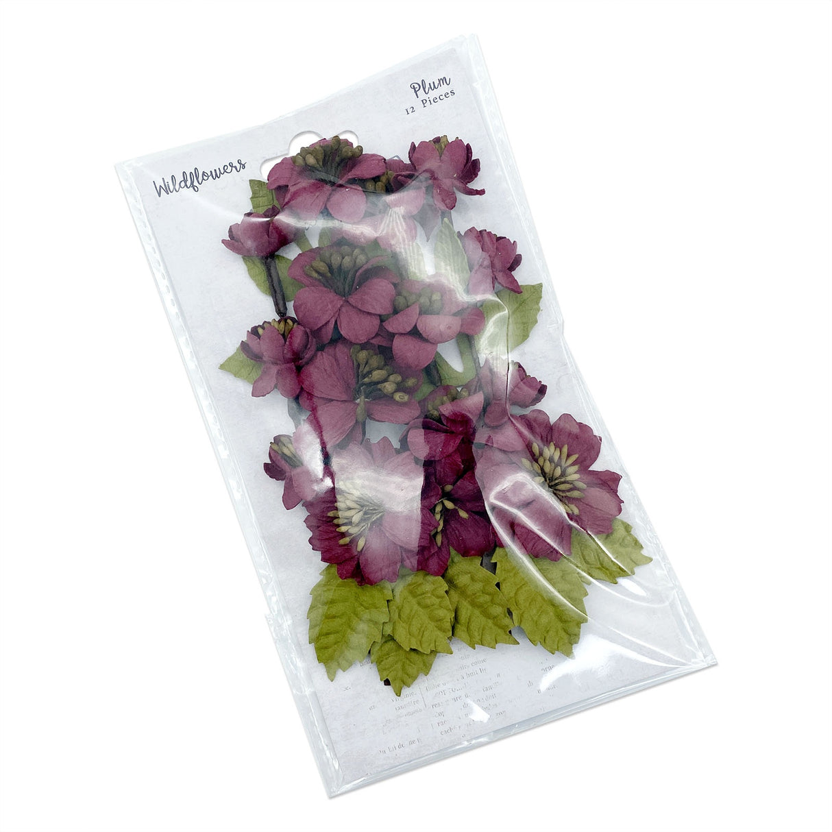 49 And Market Wildflowers Paper Flowers-Plum