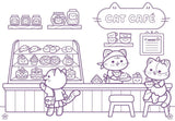 Kawaii Cuties: Coloring Book with Rainbow Pencil by Delaney Foerster