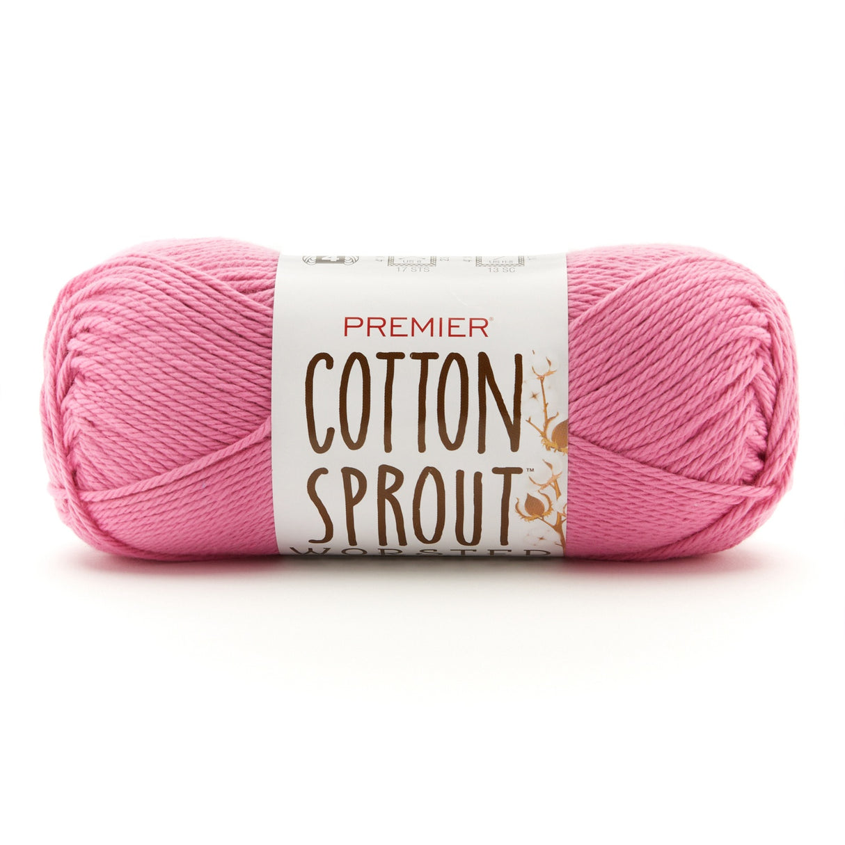 Premier Cotton Sprout Worsted Yarn-Bright Pink