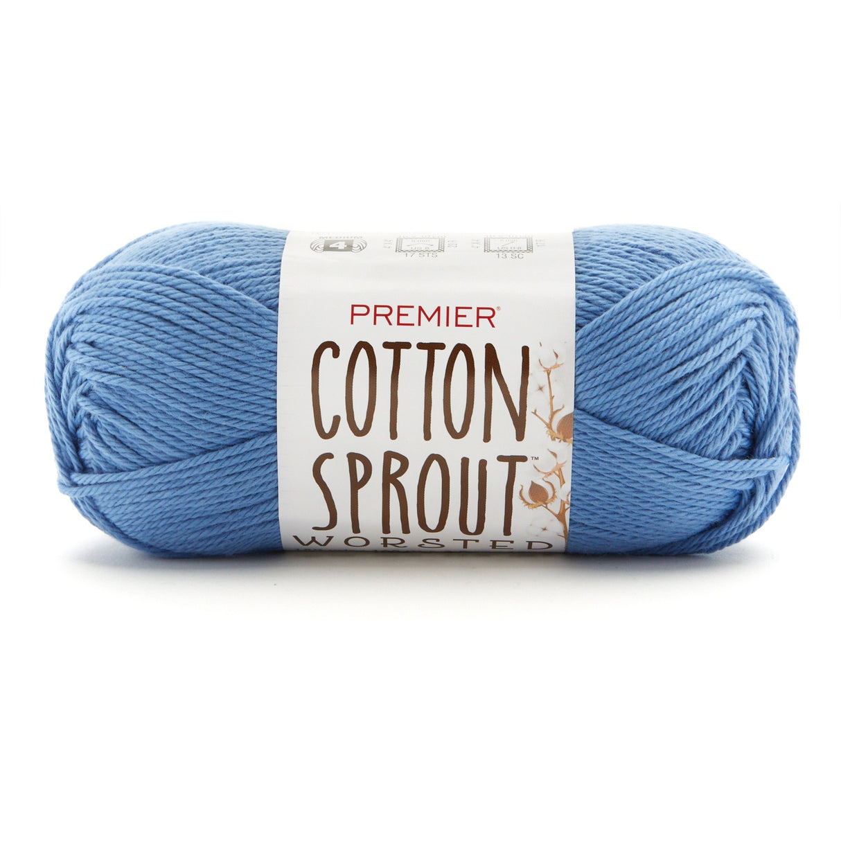 Premier Cotton Sprout Worsted Yarn-Cornflower
