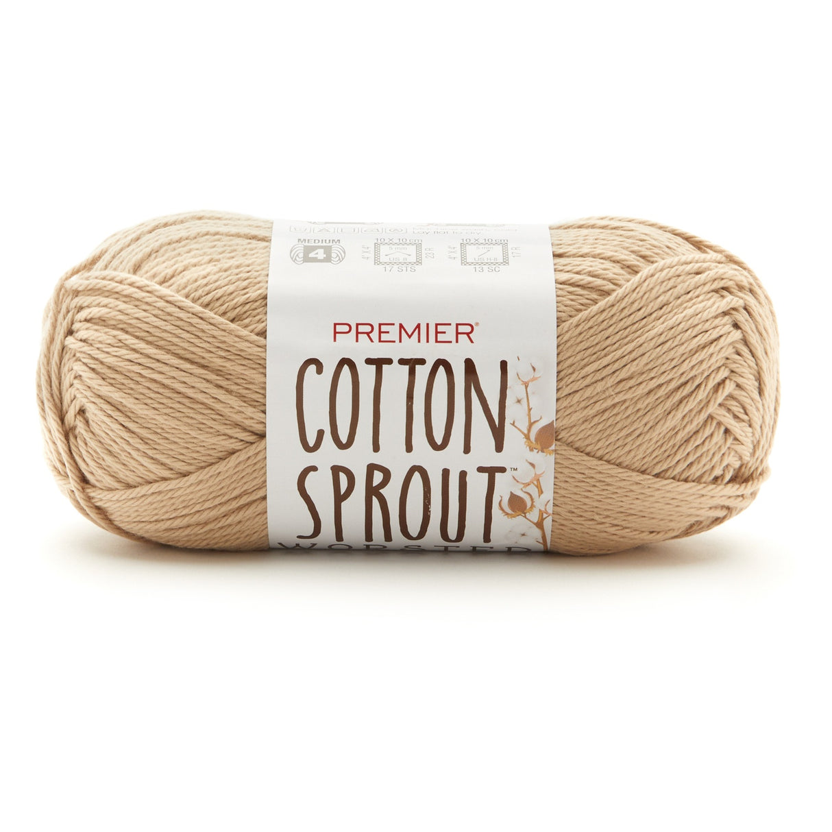 Premier Cotton Sprout Worsted Yarn-Beige