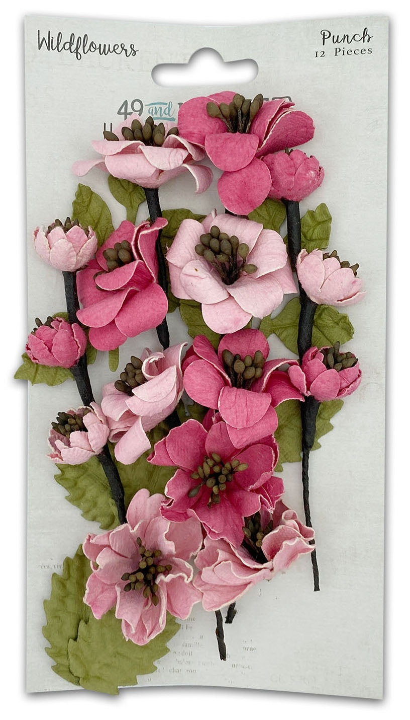 49 And Market Wildflowers Paper Flowers-Punch