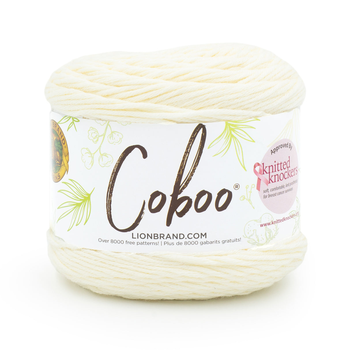 Lion Brand Coboo Yarn-Vanilla Blossom