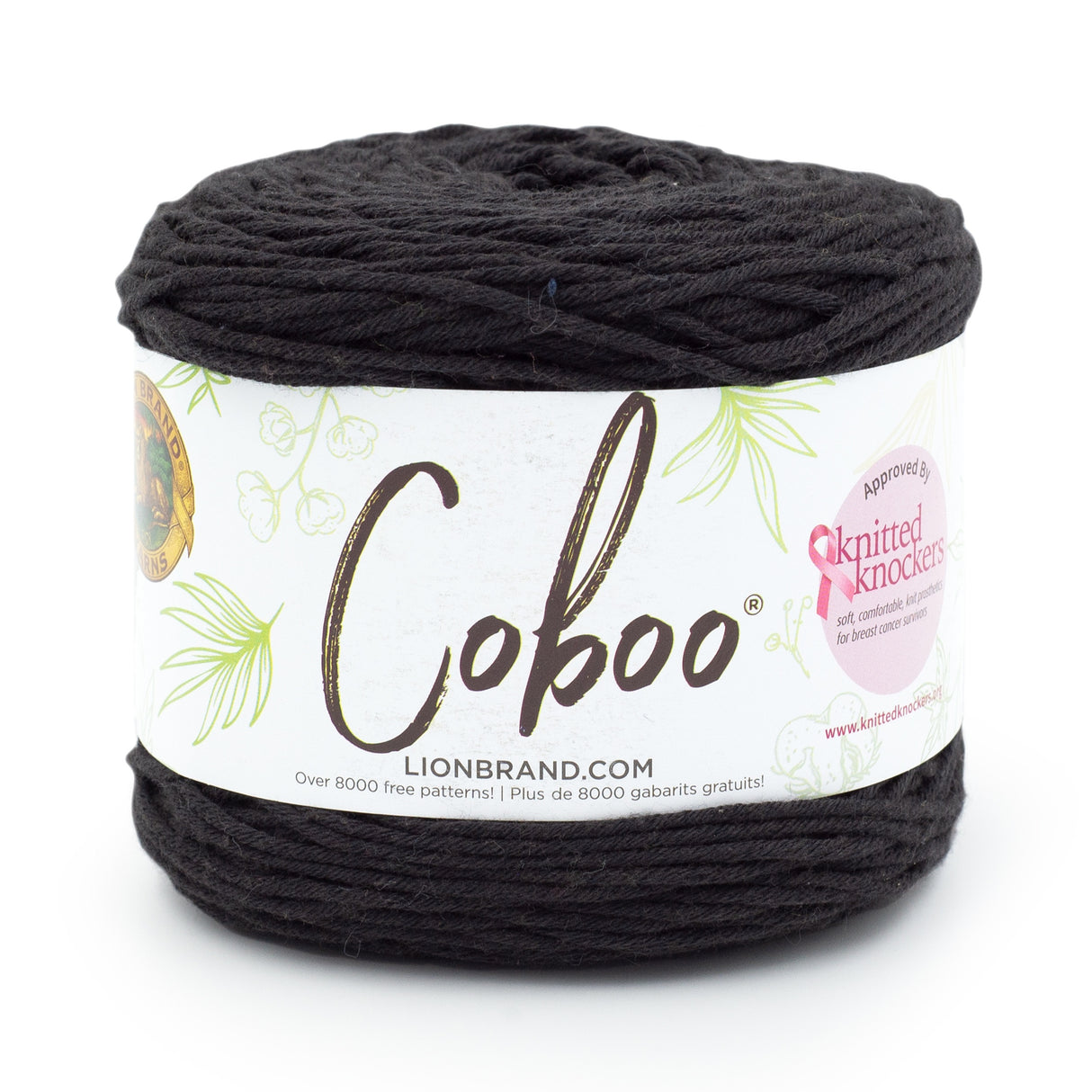 Lion Brand Coboo Yarn-Coal