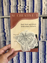 Moths - Bug Hand Embroidery - Peel Stick & Stitch Patterns