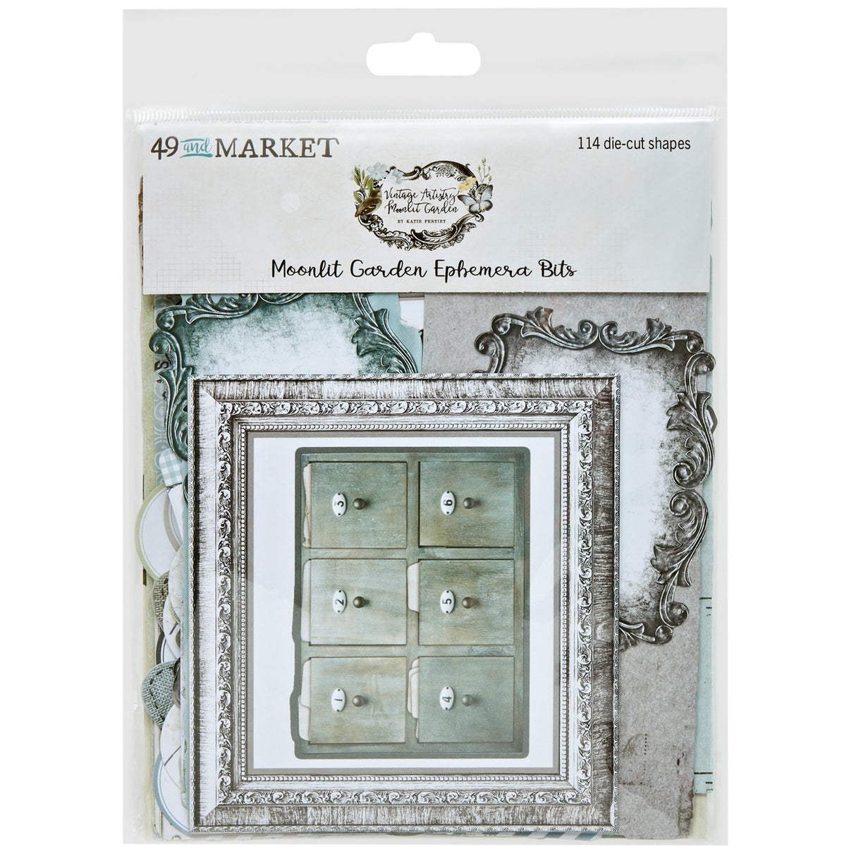 49 And Market Ephemera Bits-Vintage Artistry Moonlit Garden