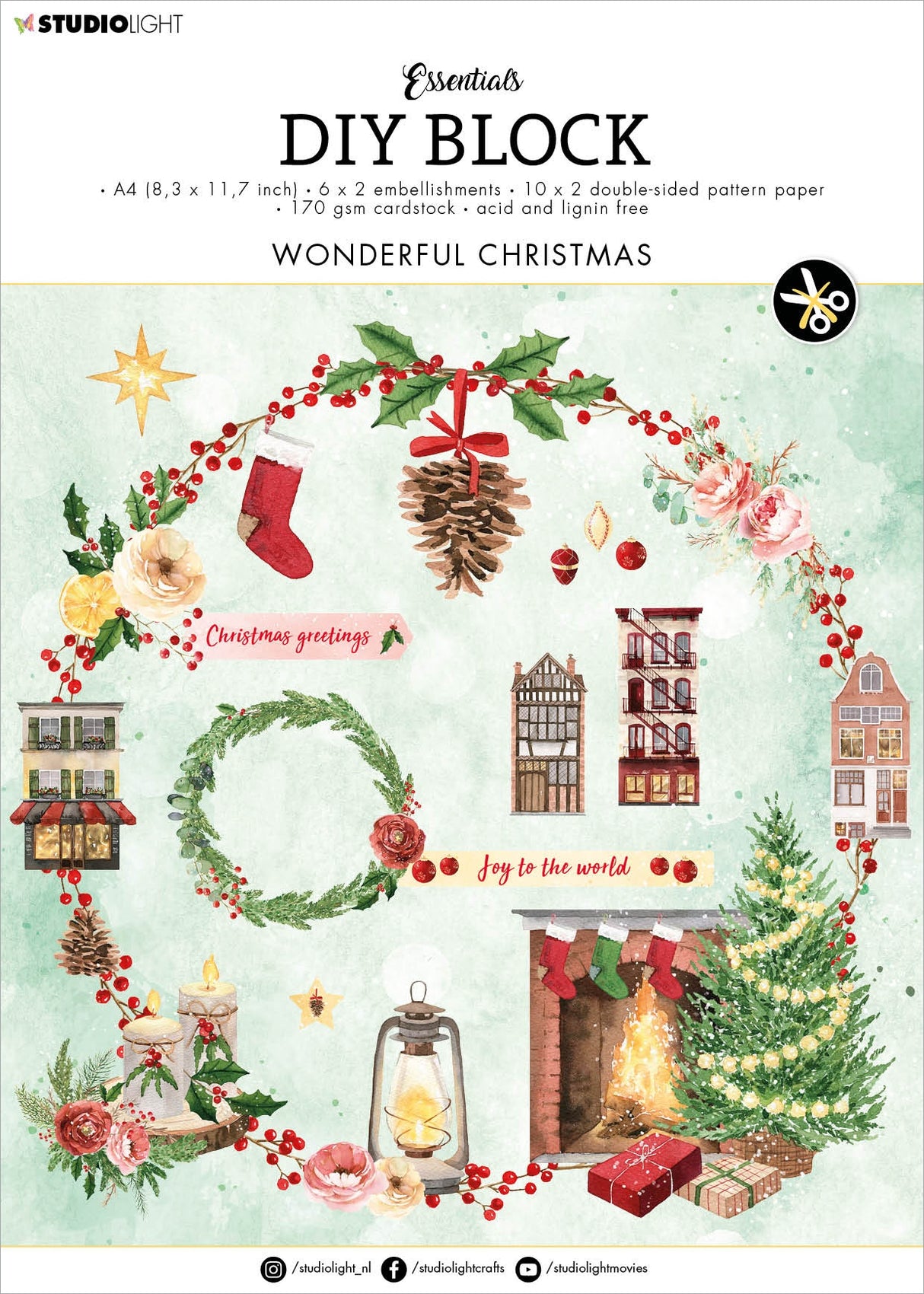 Studio Light Essentials DIY Block-Nr. 51, Wonderful Christmas