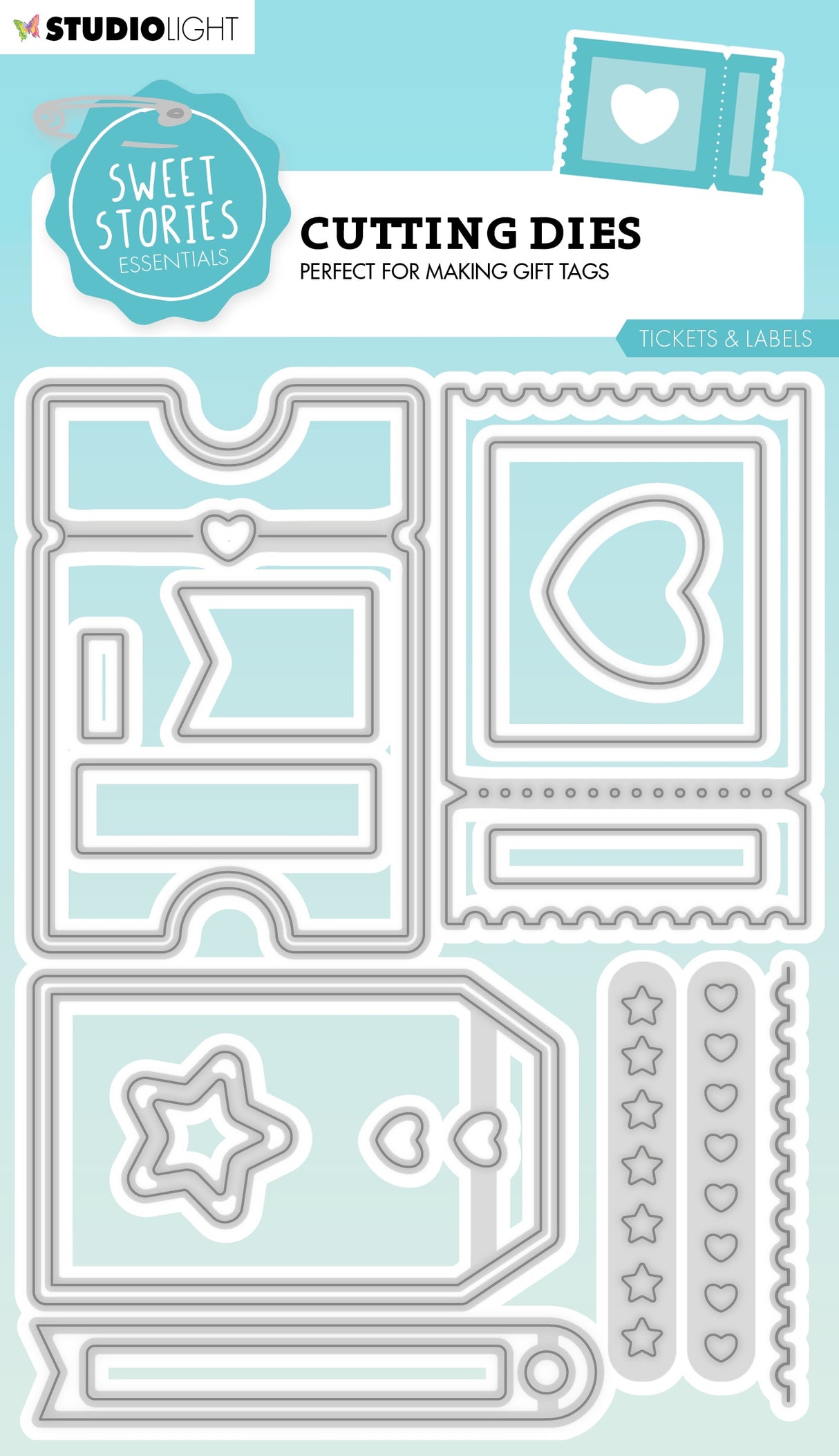 Studio Light Sweet Stories Cutting Die-Nr. 685, Tickets & Labels
