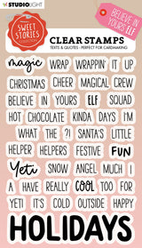 Studio Light Sweet Stories Clear Stamp-Nr. 498, Quotes Believe In Yours Elf