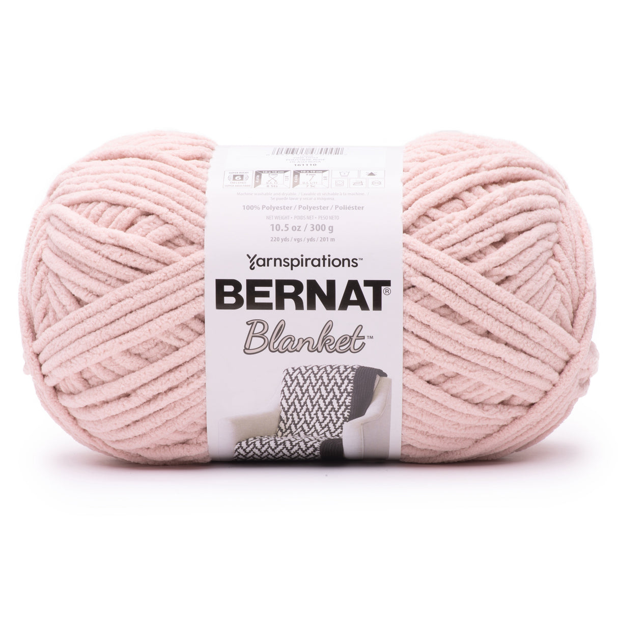 Bernat Blanket Big Ball Yarn-Pink Dust
